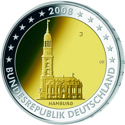 2-Euro-Münze "Hamburg"