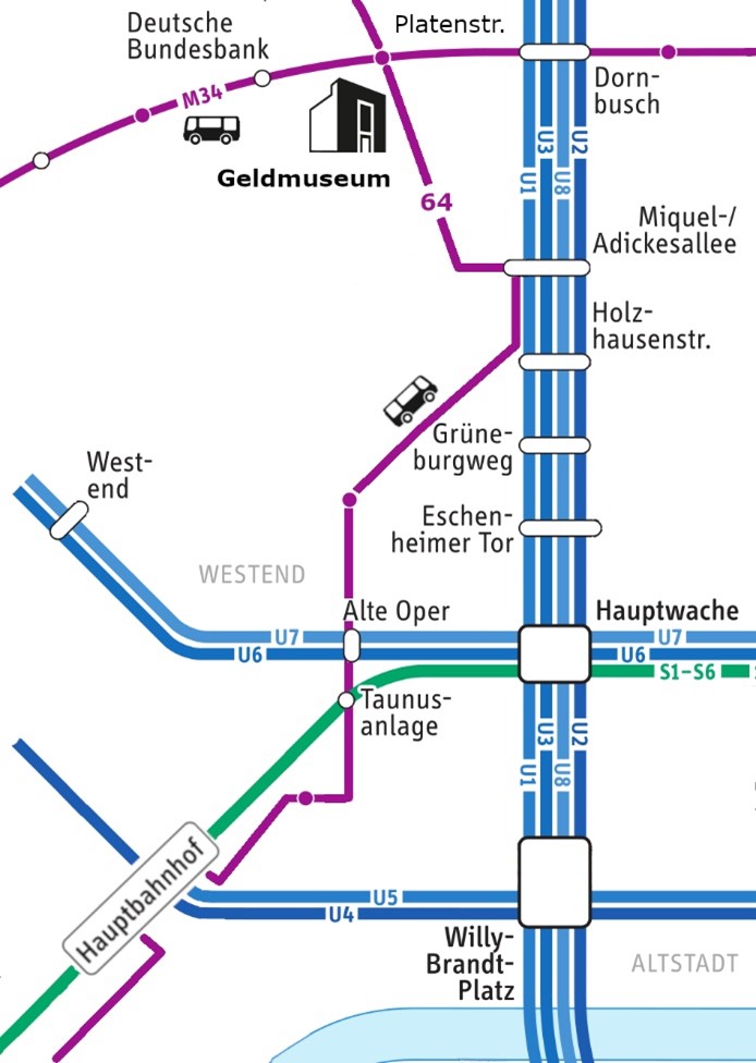 Anfahrtskizze Deutsche Bundesbank