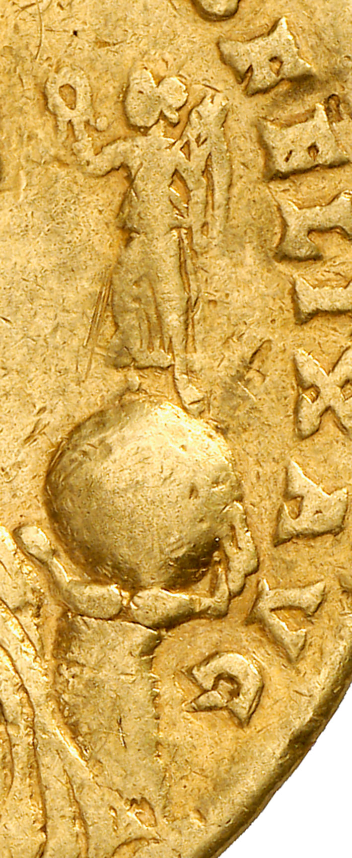 Ein Goldmedaillon des Constans ©Bundesbank