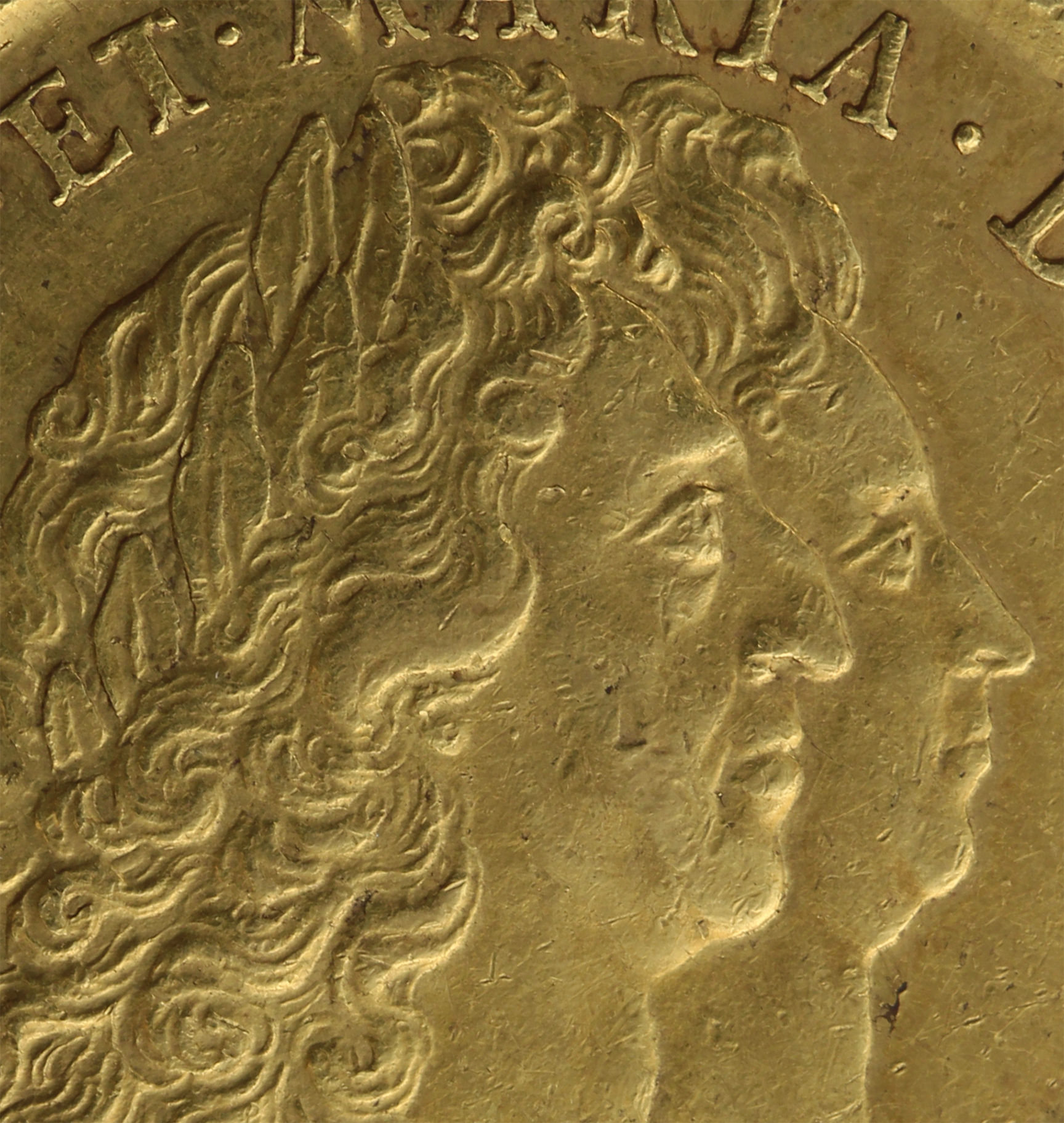 Die 5 Guineas von Maria und Wilhelm - Profilbildnisse des Königs und der Königin ©Bundesbank