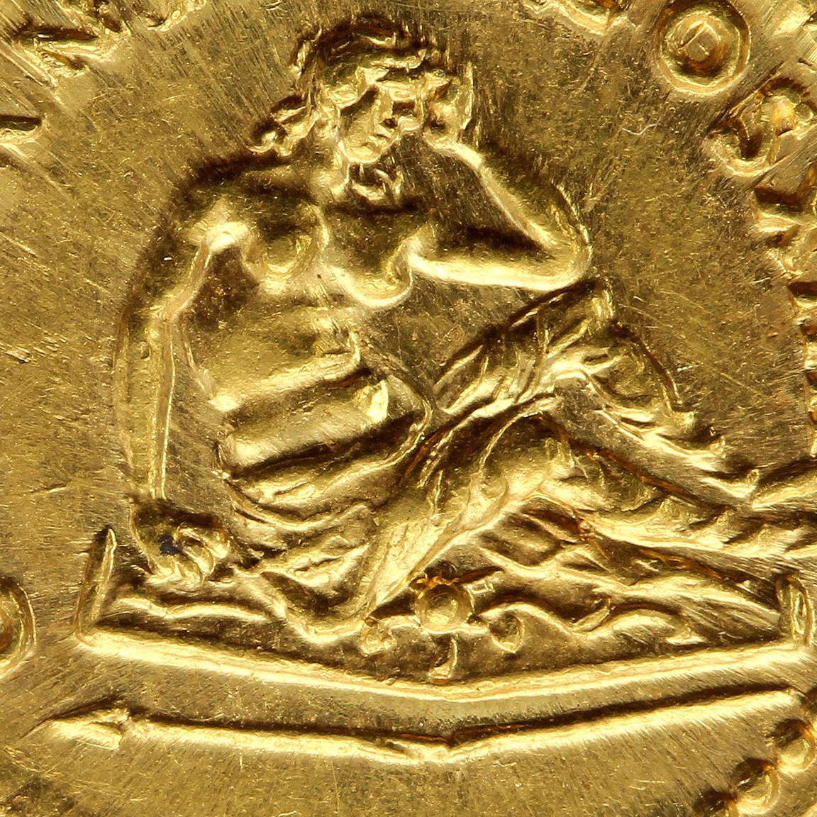 An aureus of Domitianus - The mourning Germania ©Bundesbank