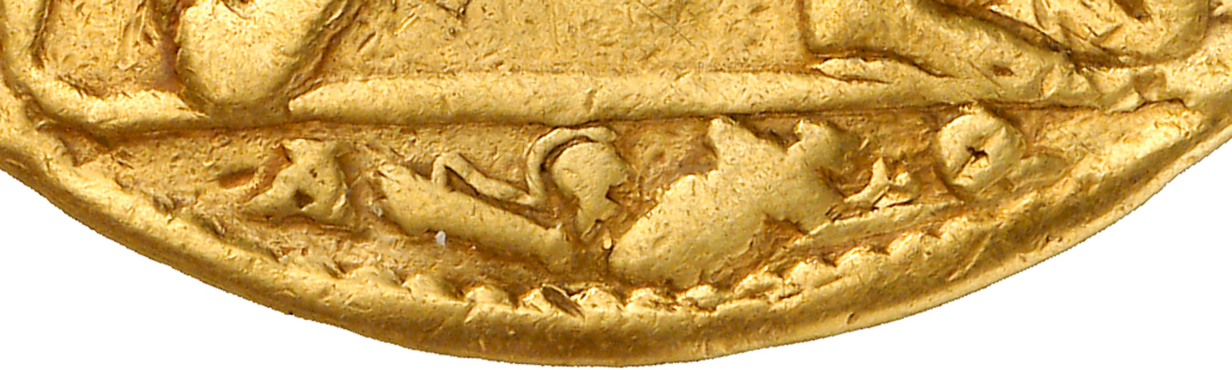 A gold medallion of Constans - Information pertaining to the mint ©Bundesbank