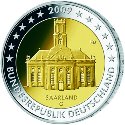 German 2 Euro commemorative coin "Saarland"