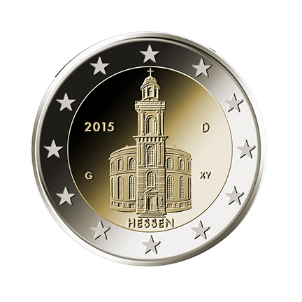 German 2 Euro commemorative coin "Hesse" ©BADV