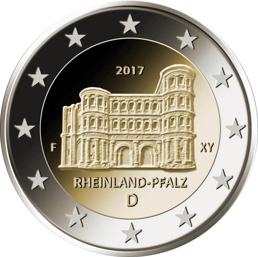 German 2 Euro commemorative coin “Rhineland-Palatinate”