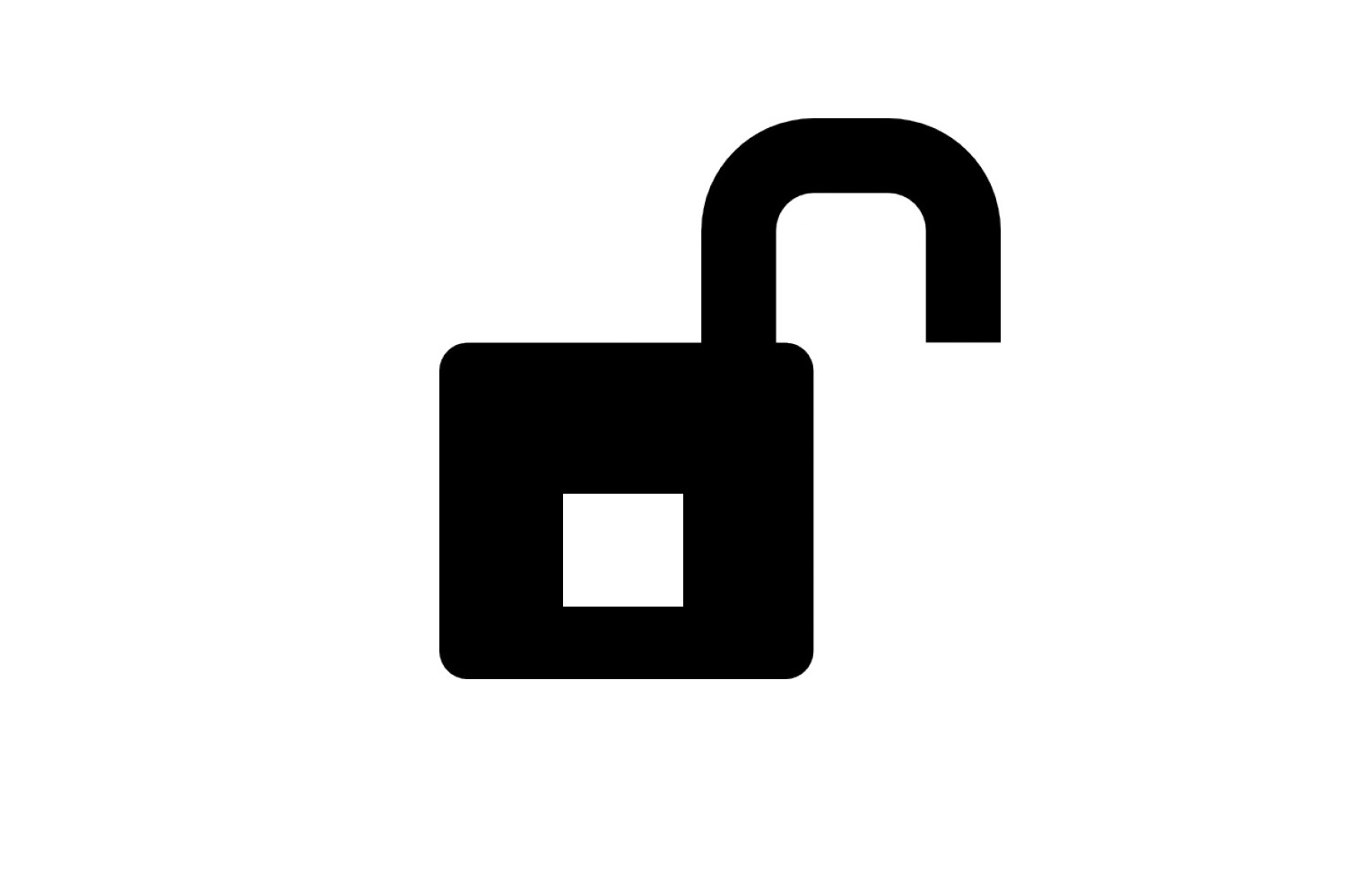 Icon of open padlock