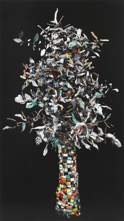 Helen Feifel, Untitled 1, 2015, Übermalte Fotografie ©Kadel Willborn, Düsseldorf