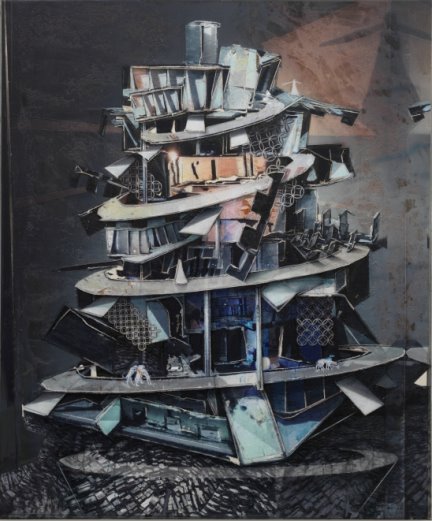 Sebastian Ludwig, Slumdog, 2013, Acryl, Sprayfarbe und Lack auf Leinen