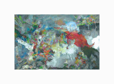 Bernhard Schultze, Lemurisch, 1991, Öl auf Leinwand ©VG Bild-Kunst, Bonn