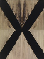 Anja Schwörer, Ohne Titel, 2011, Gebleichte Leinwand, 88 x 66 cm ©Anja Schwörer