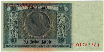10 Reichsmark - 1929 - Rückseite