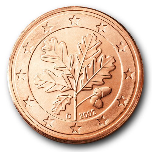 Nationale Rückseite der 5-Cent-Umlaufmünze in Deutschland