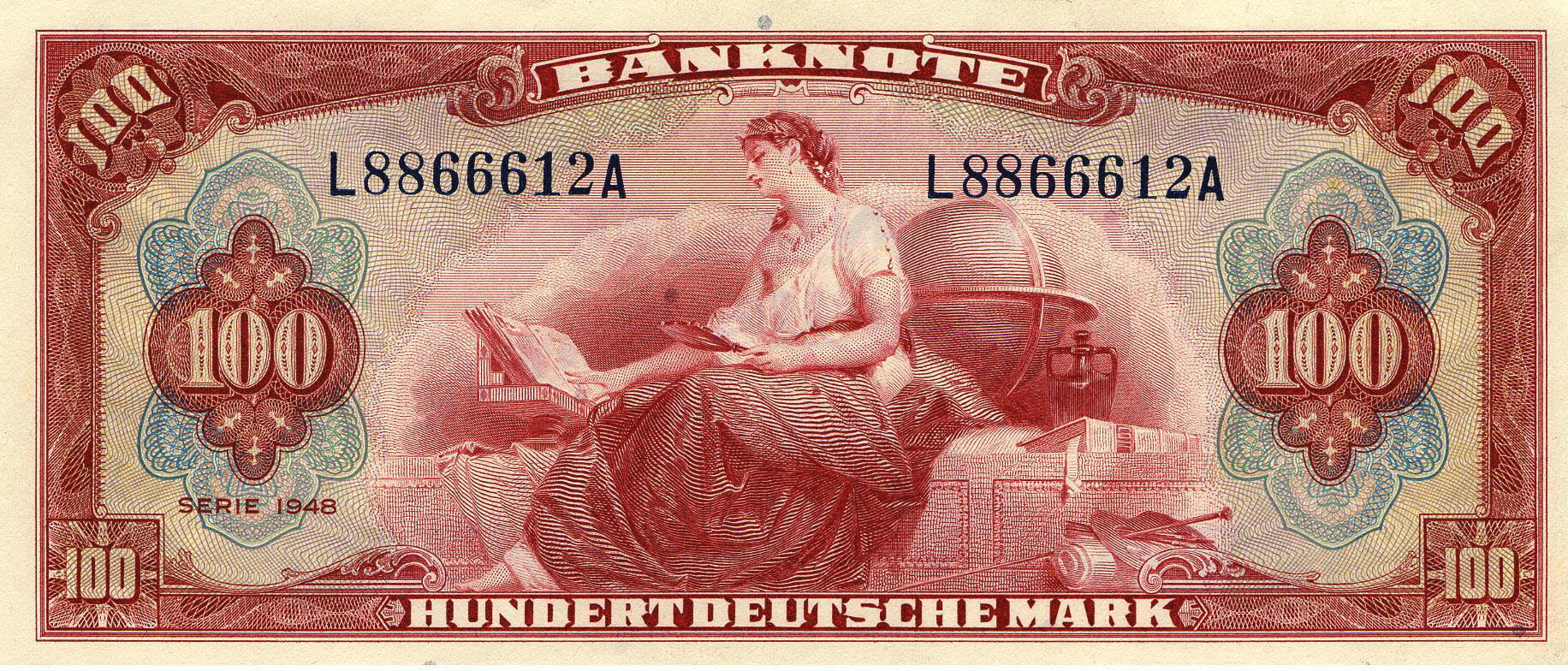 100 Deutsche Mark (1948) - Vorderseite