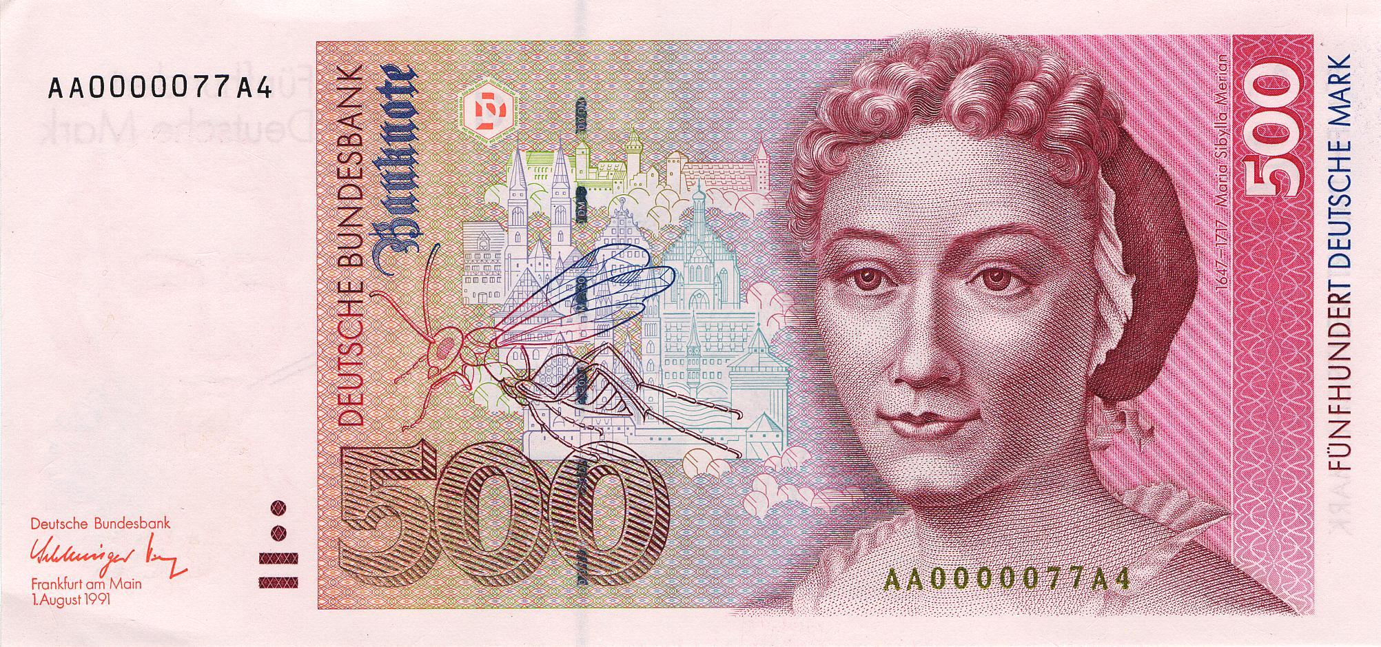 500 Deutsche Mark (1991) - Vorderseite