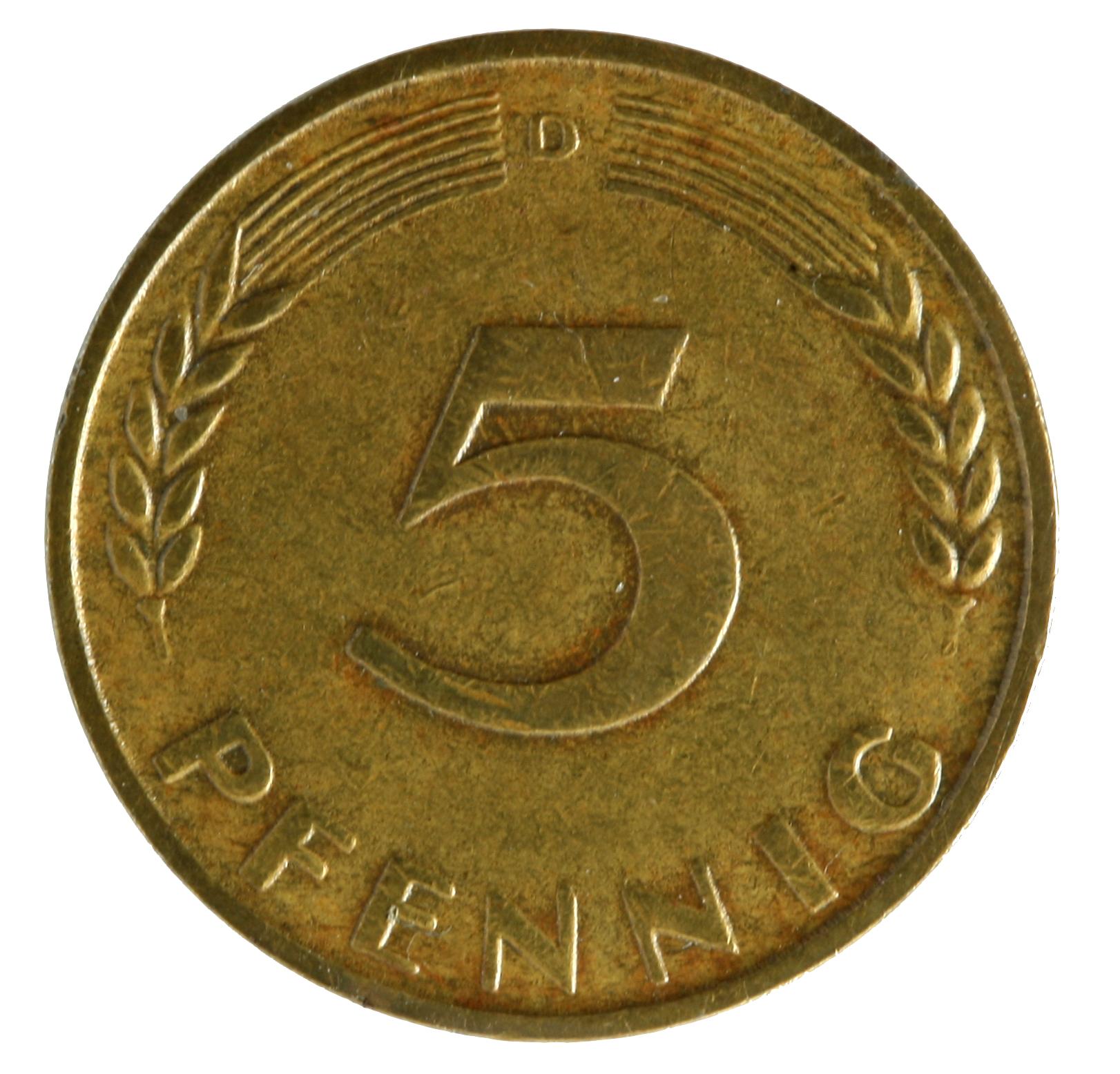 5-Pfennig Münze (1949) Vorderseite