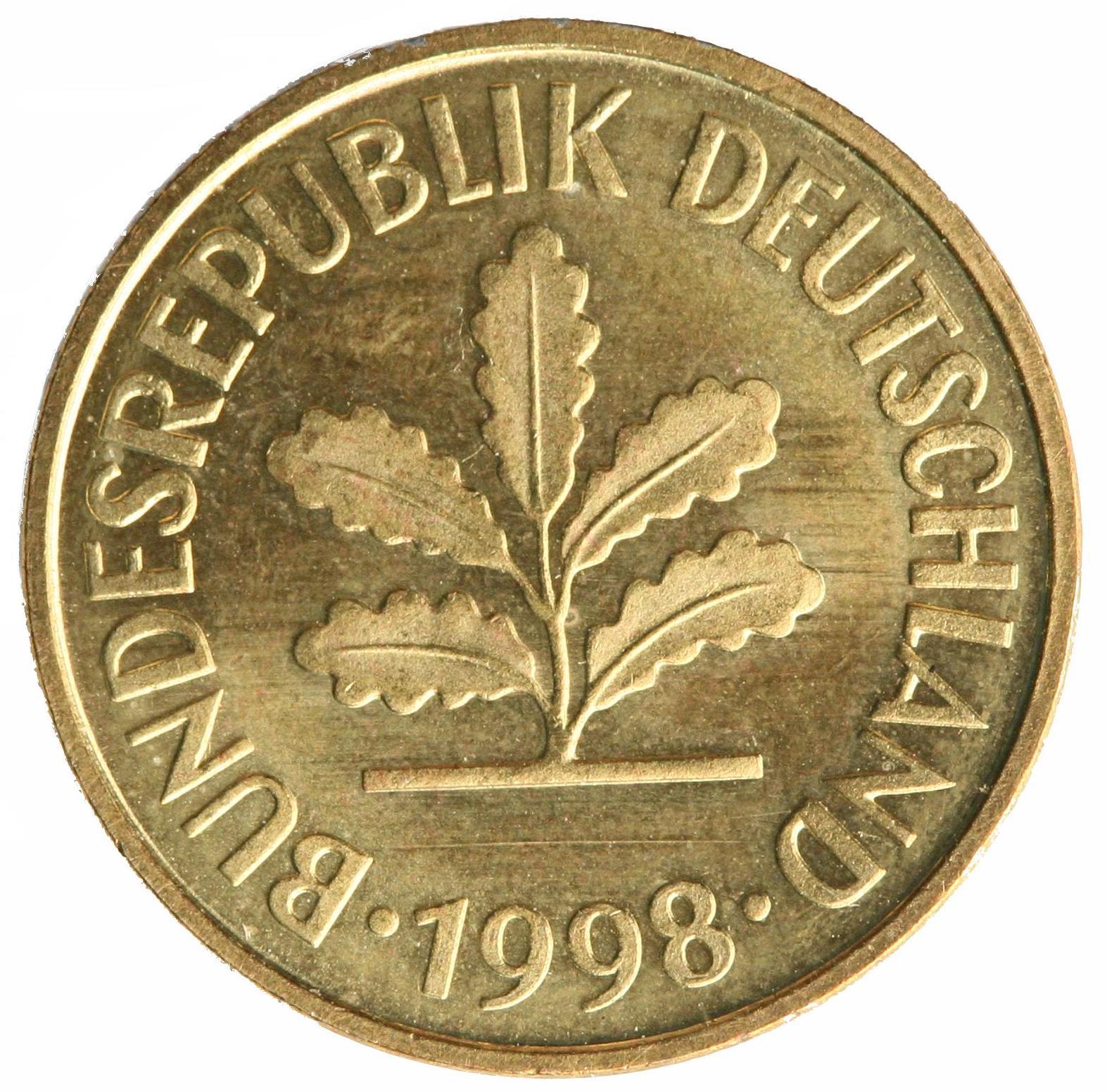 5-Pfennig Münze - Rückseite