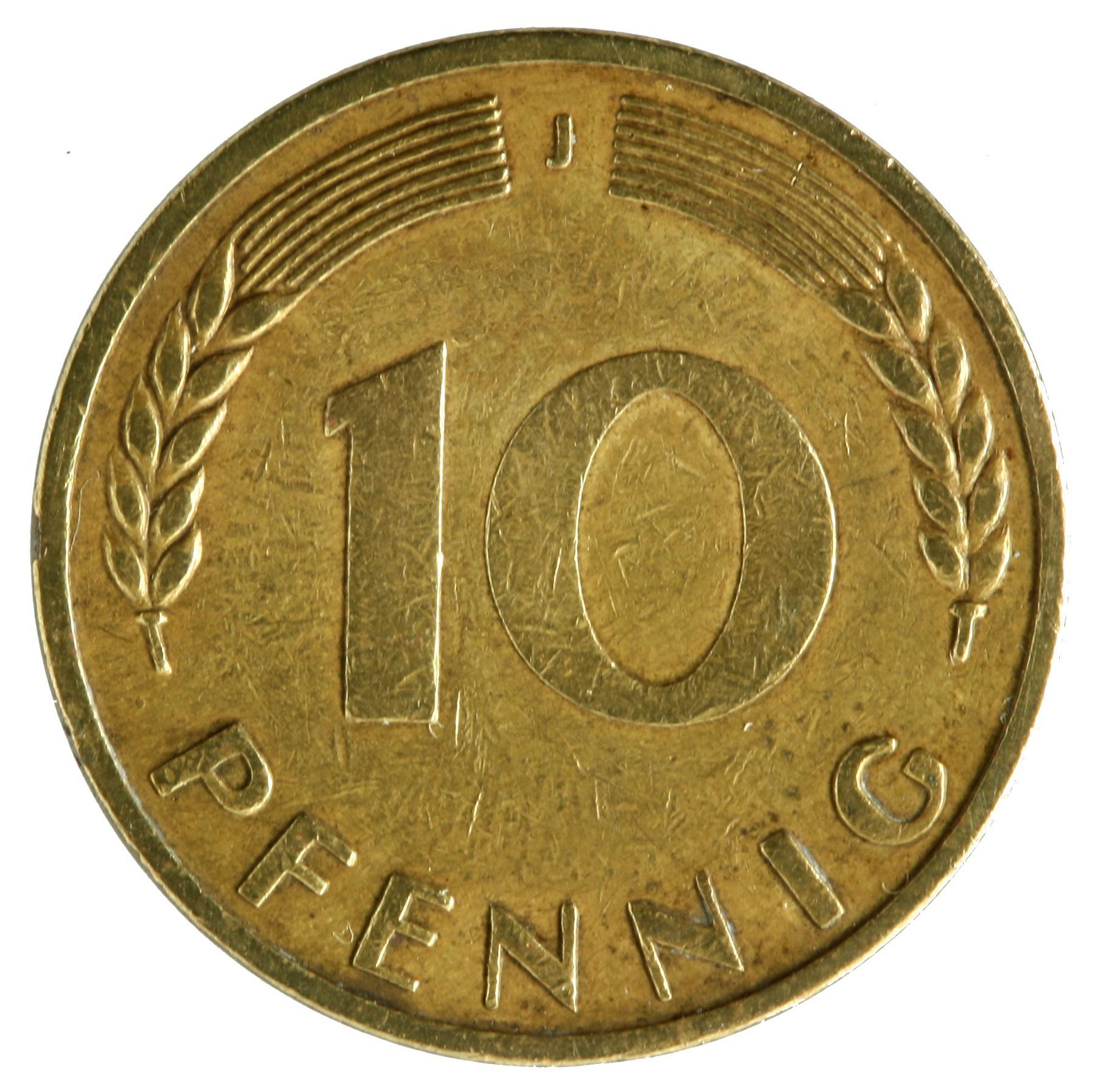 10-Pfennig Münze (1949) Vorderseite