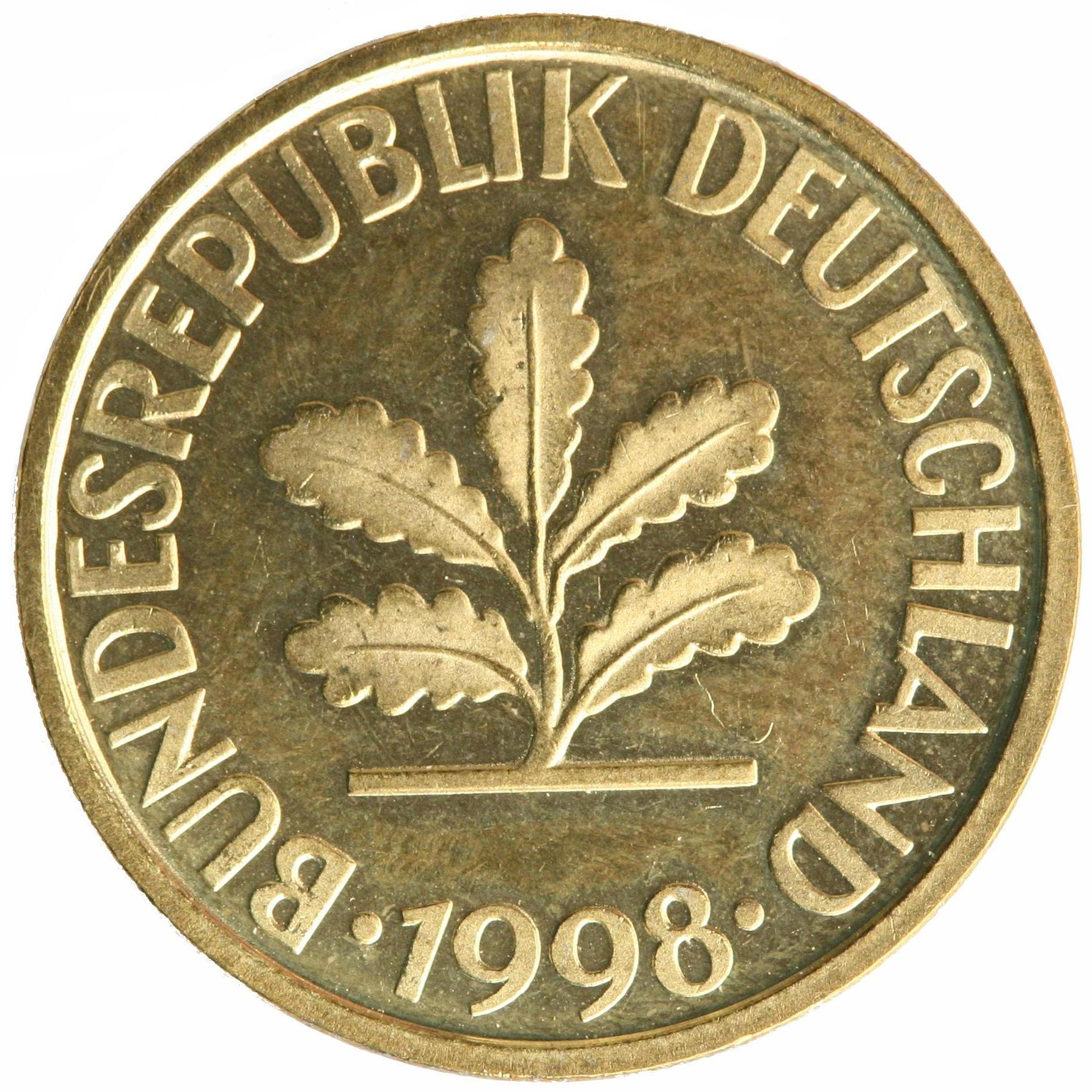 10-Pfennig Münze - Rückseite