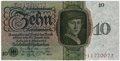 10 Reichsmark - 1924 - obverse