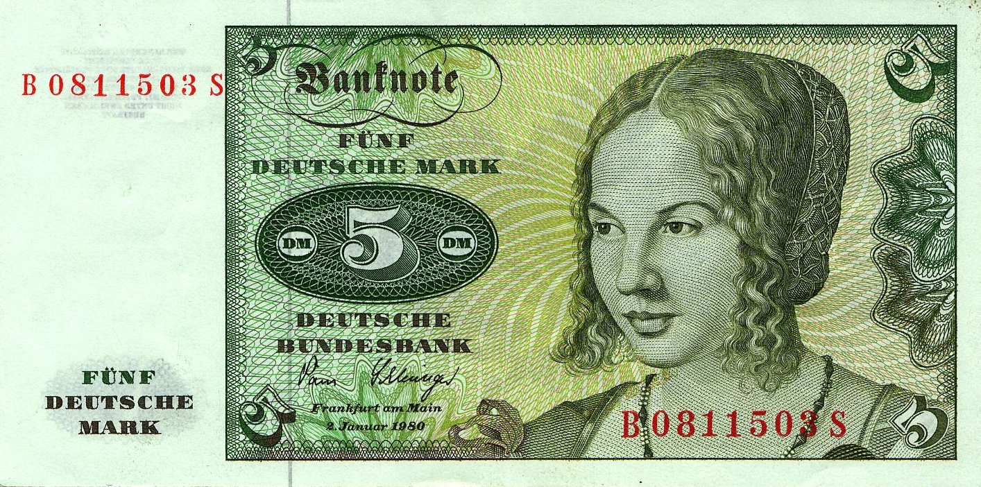 5 Deutsche Mark (1980) - obverse