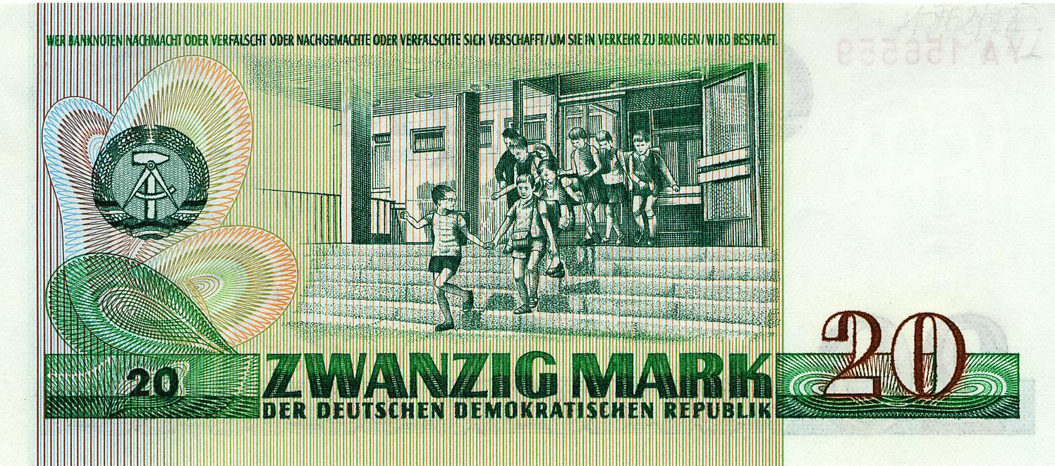 20 Mark - DDR (1975) - reverse