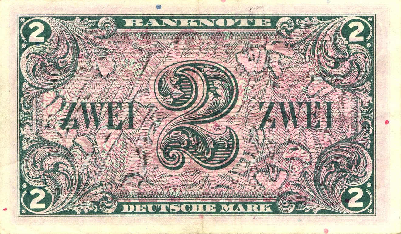 2 Deutsche Mark (1948) - reverse
