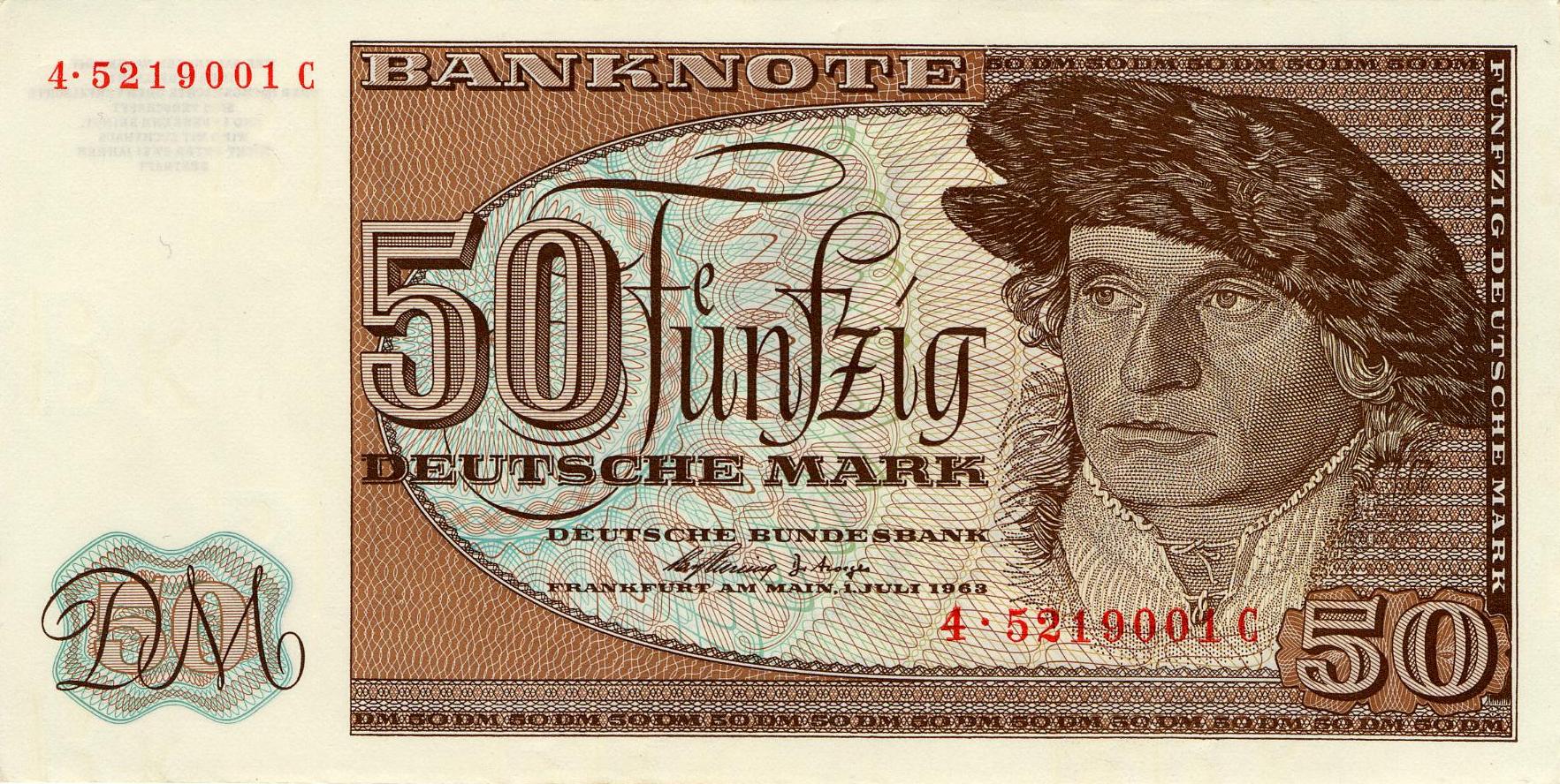 50 Deutsche Mark - obverse