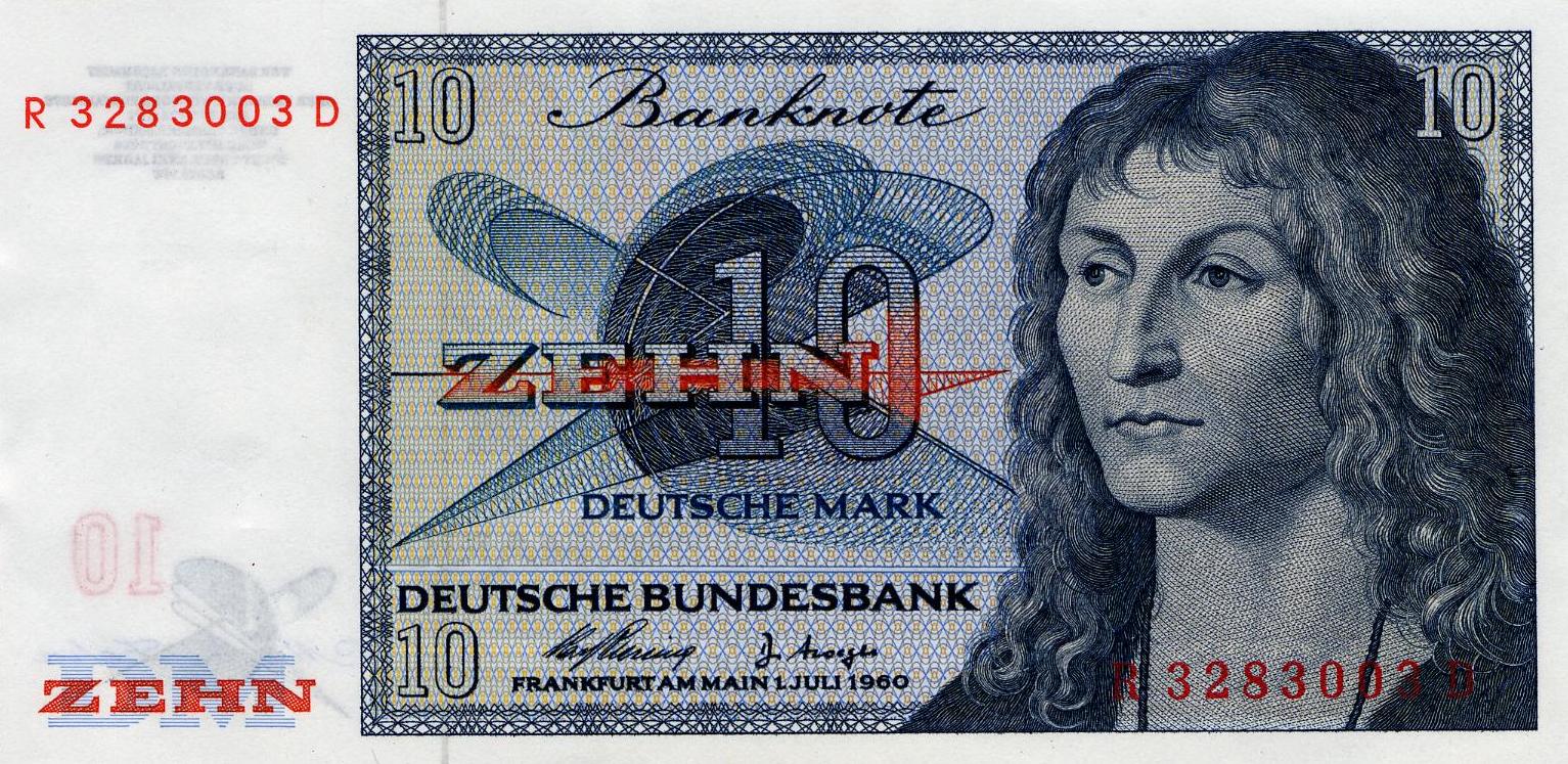 10 Deutsche Mark - obverse
