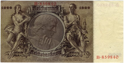 1000 Reichsmark - 1936 - reverse