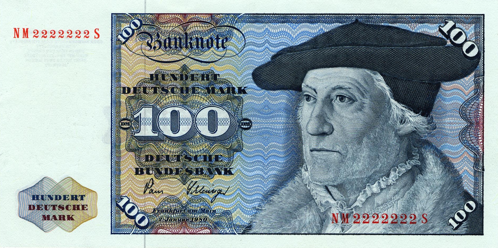100 Deutsche Mark (1980) - obverse