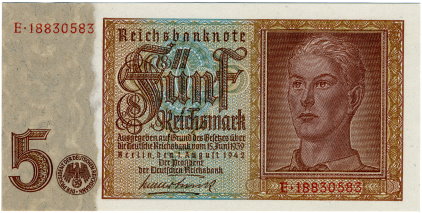 5 Reichsmark - 1936 - obverse