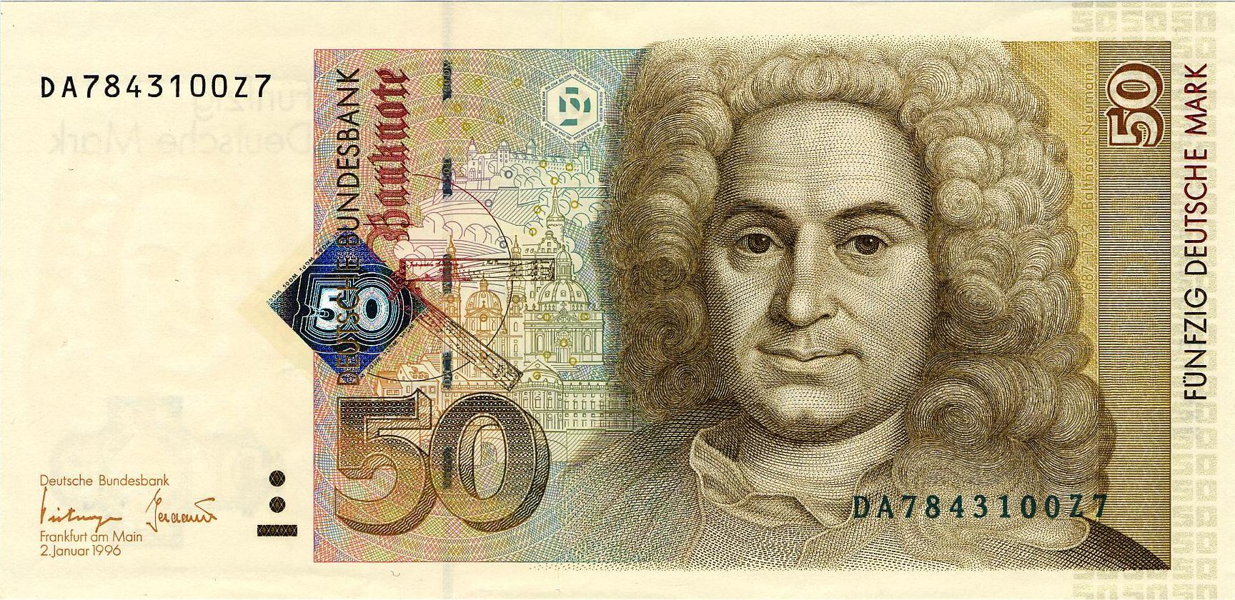 50 Deutsche Mark (1996) - obverse