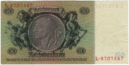 50 Reichsmark - 1933 - reverse