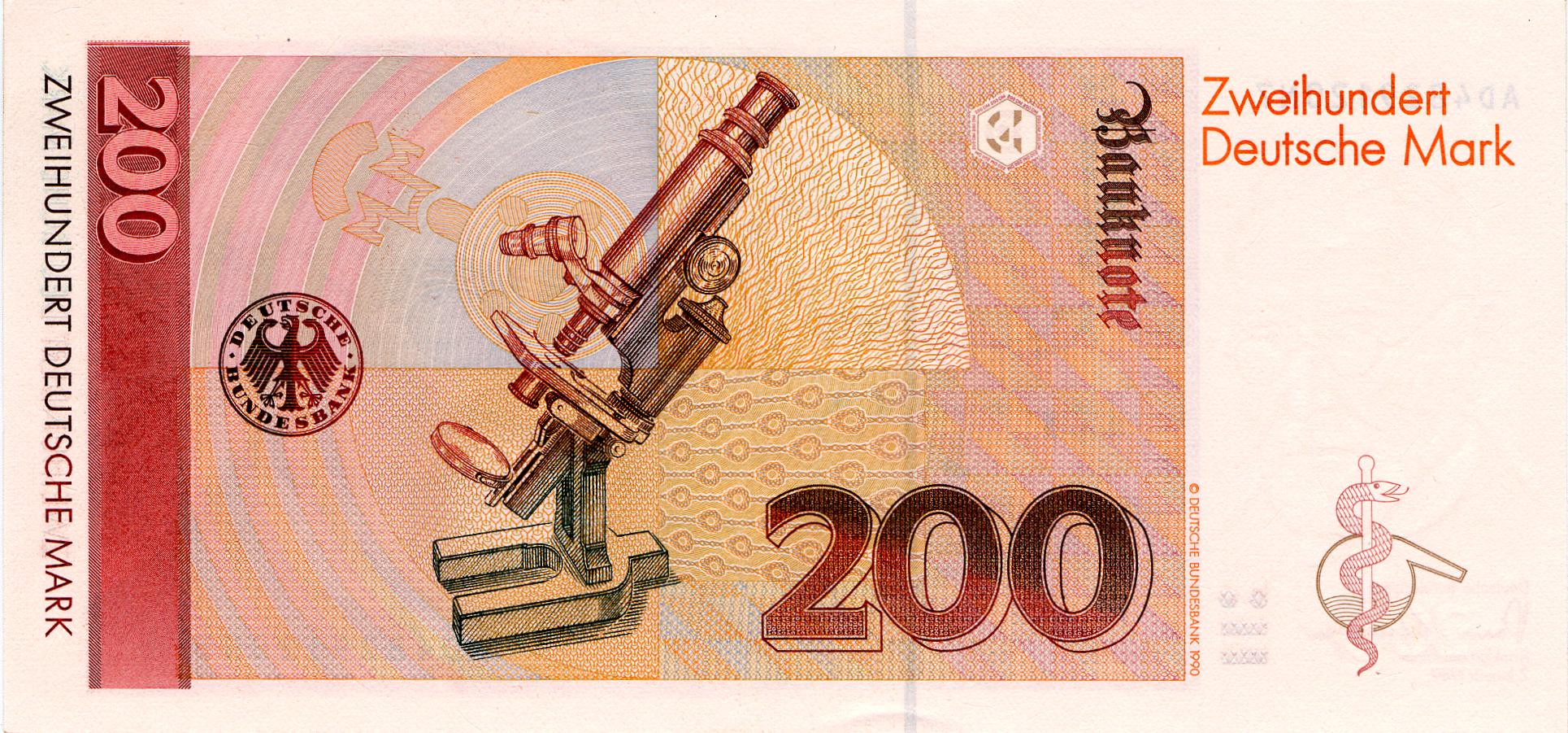 200 Deutsche Mark (1989) - reverse