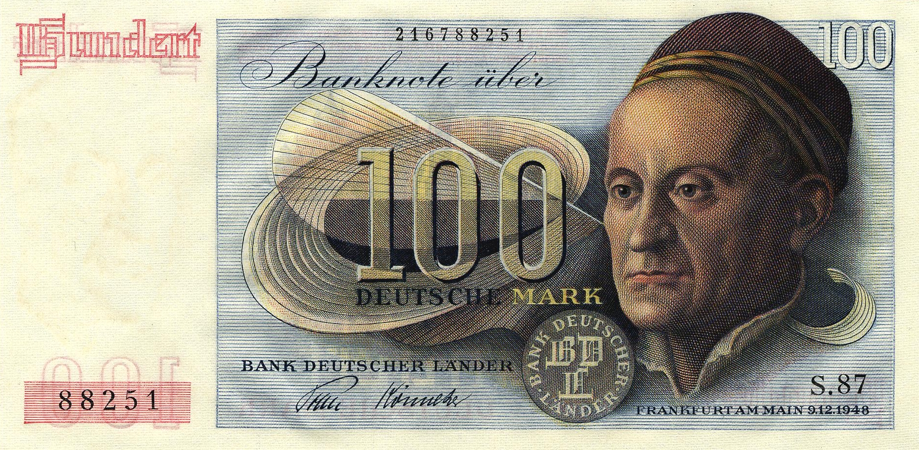 100 Deutsche Mark (1948) - obverse