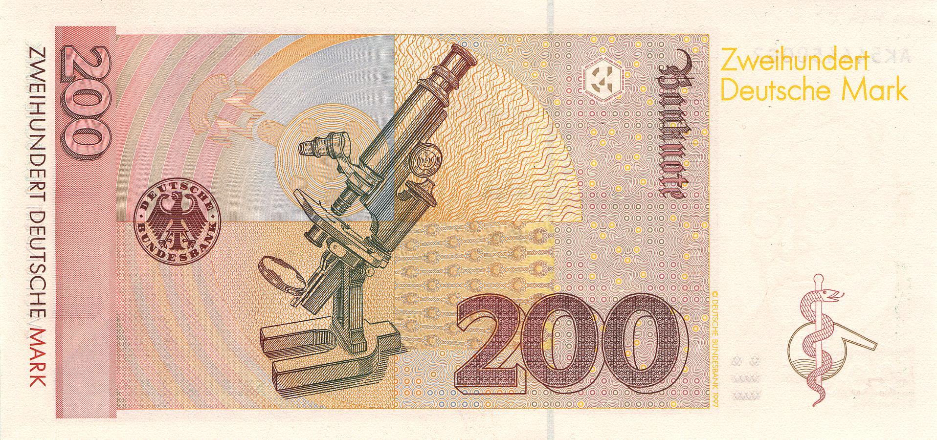 200 Deutsche Mark (1996) - reverse