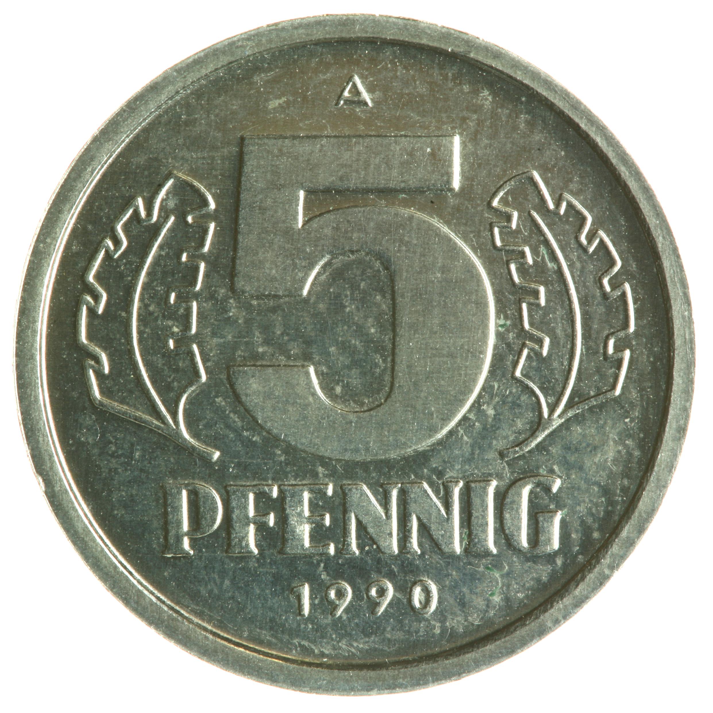 5-Pfennig coin - obverse