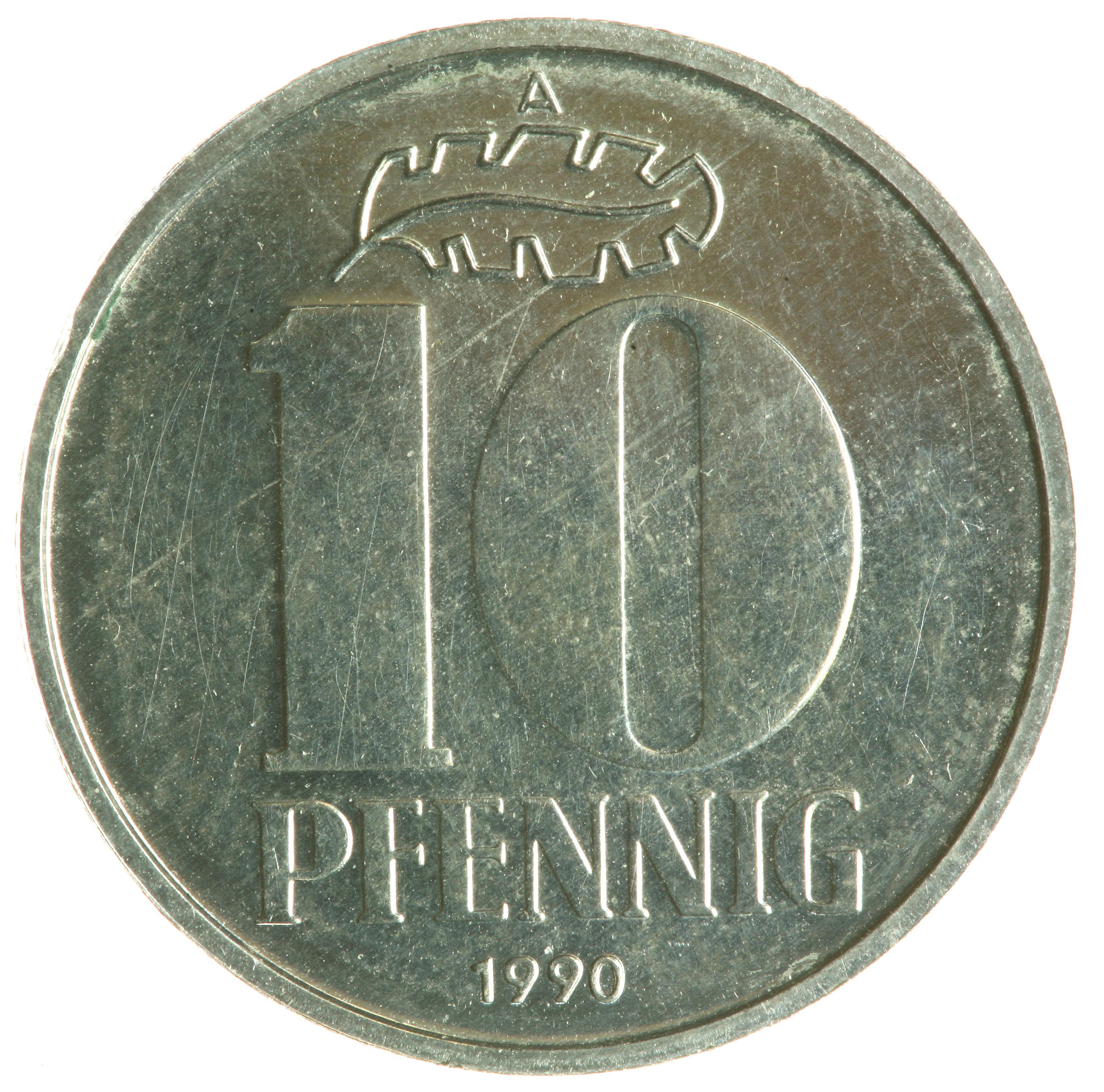 10-Pfennig coin - obverse