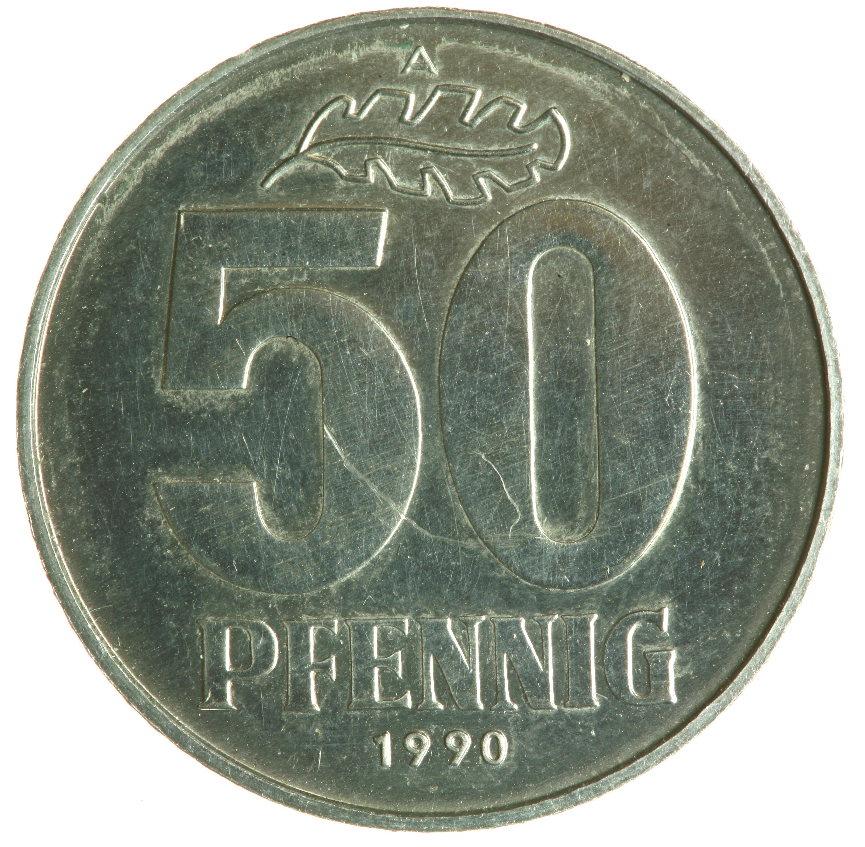 50-Pfennig coin - obverse
