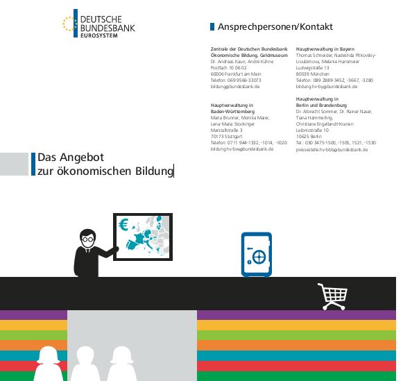 Cover des Flyers "Das Angebot zur ökonomischen Bildung"