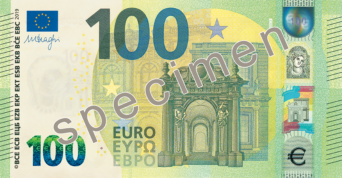 100-Euro-Banknote, Europa-Serie - Vorderseite ©Europäische Zentralbank