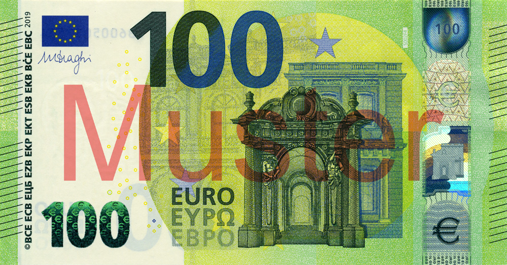 €100 banknote, Europa series - front side ©Bundesbank