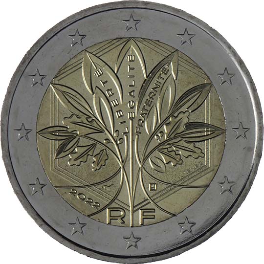 National reverse of the €2 circulation coin in France, 2. series