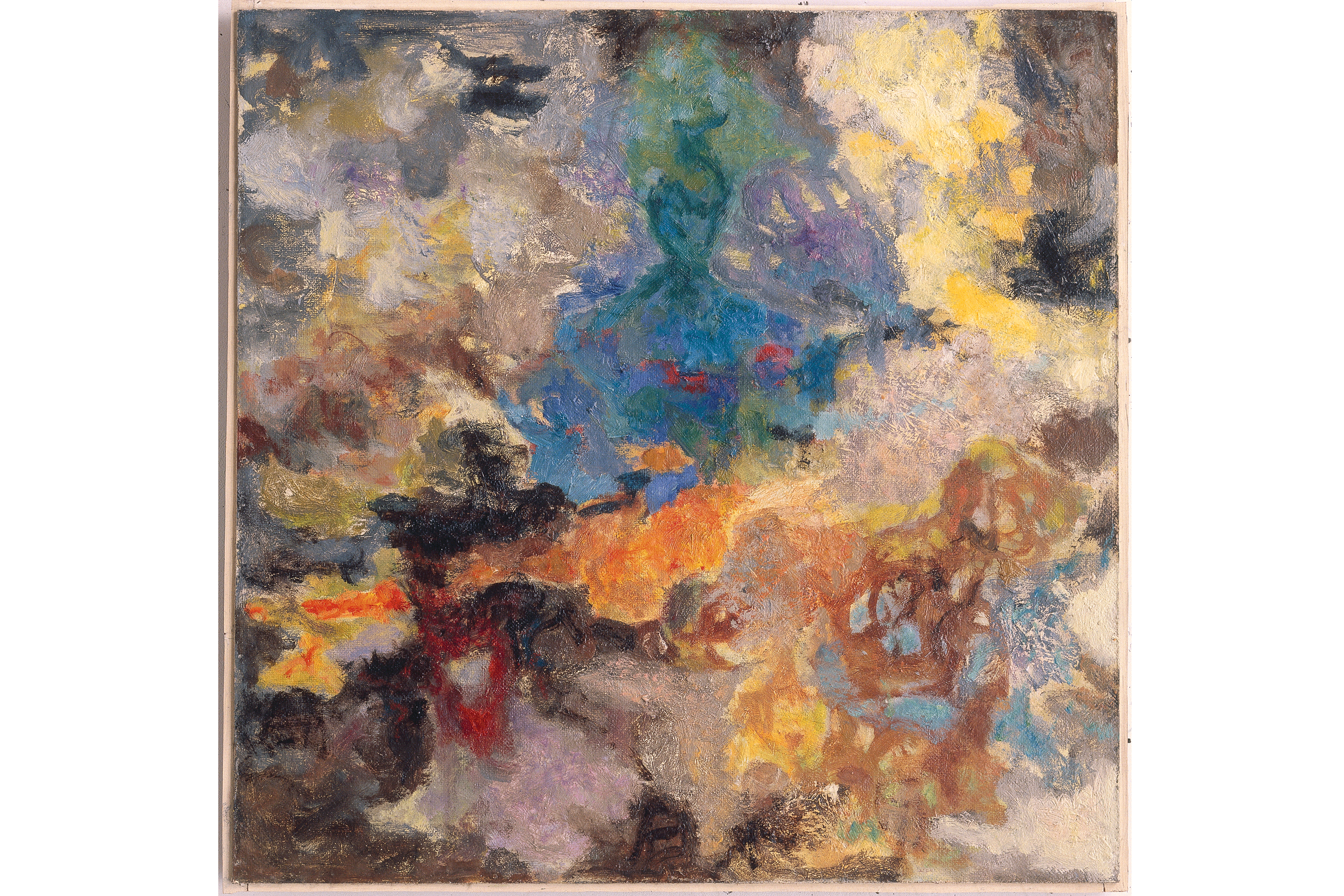 Heinz Kreutz, Gelb – irdisch – eruptiv, 1955 ©Nachlass Heinz Kreutz, 2024, Foto: Wolfgang Günzel