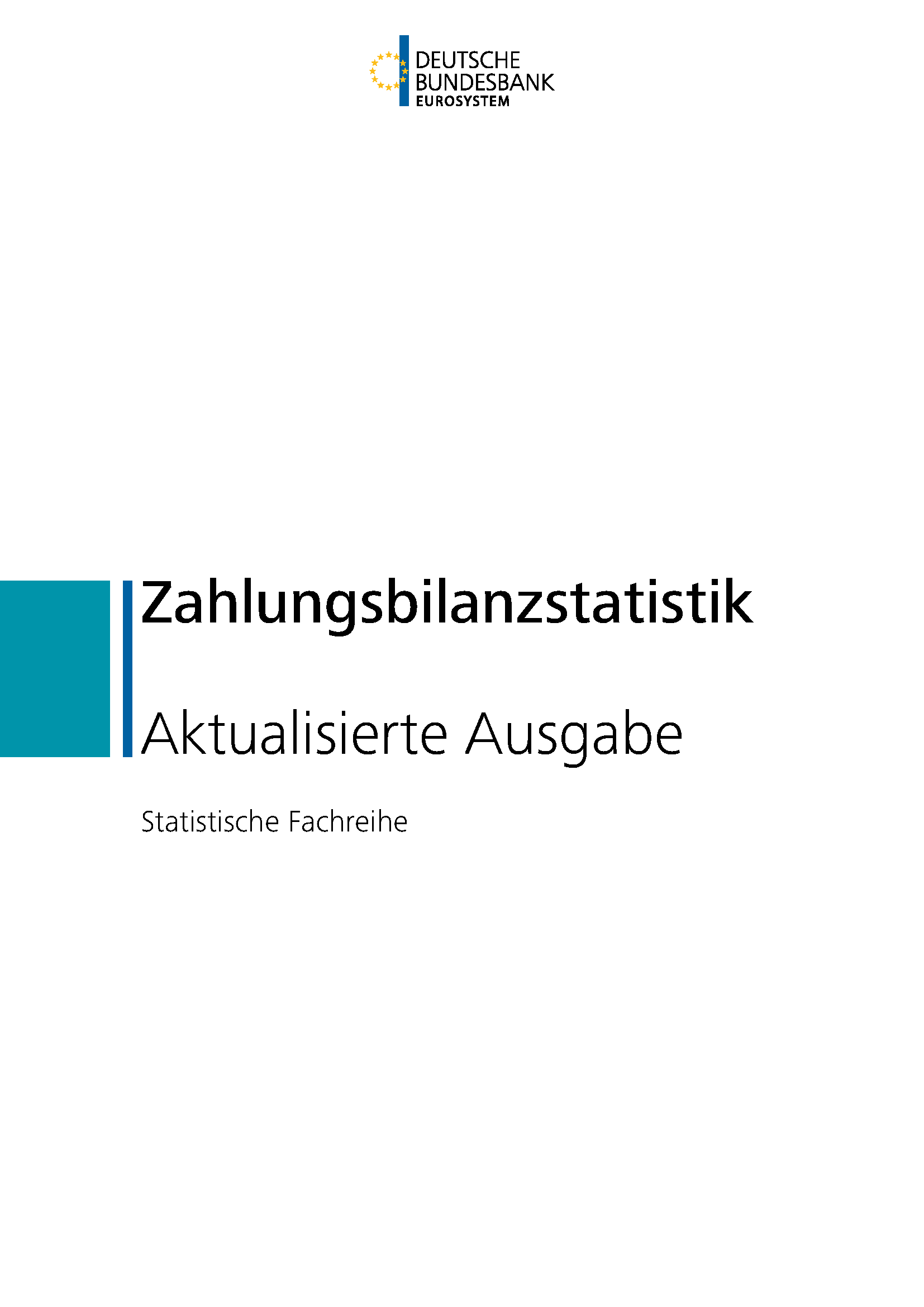 Zahlungsbilanzstatistik – aktualisierte Ausgabe