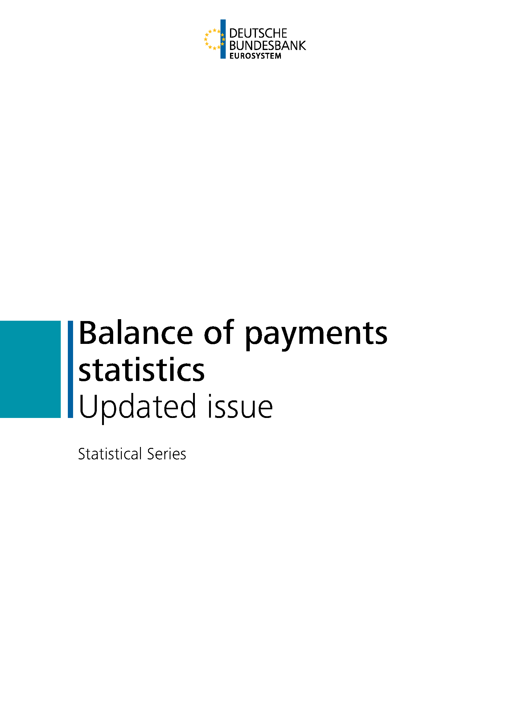 Zahlungsbilanzstatistik – aktualisierte Ausgabe