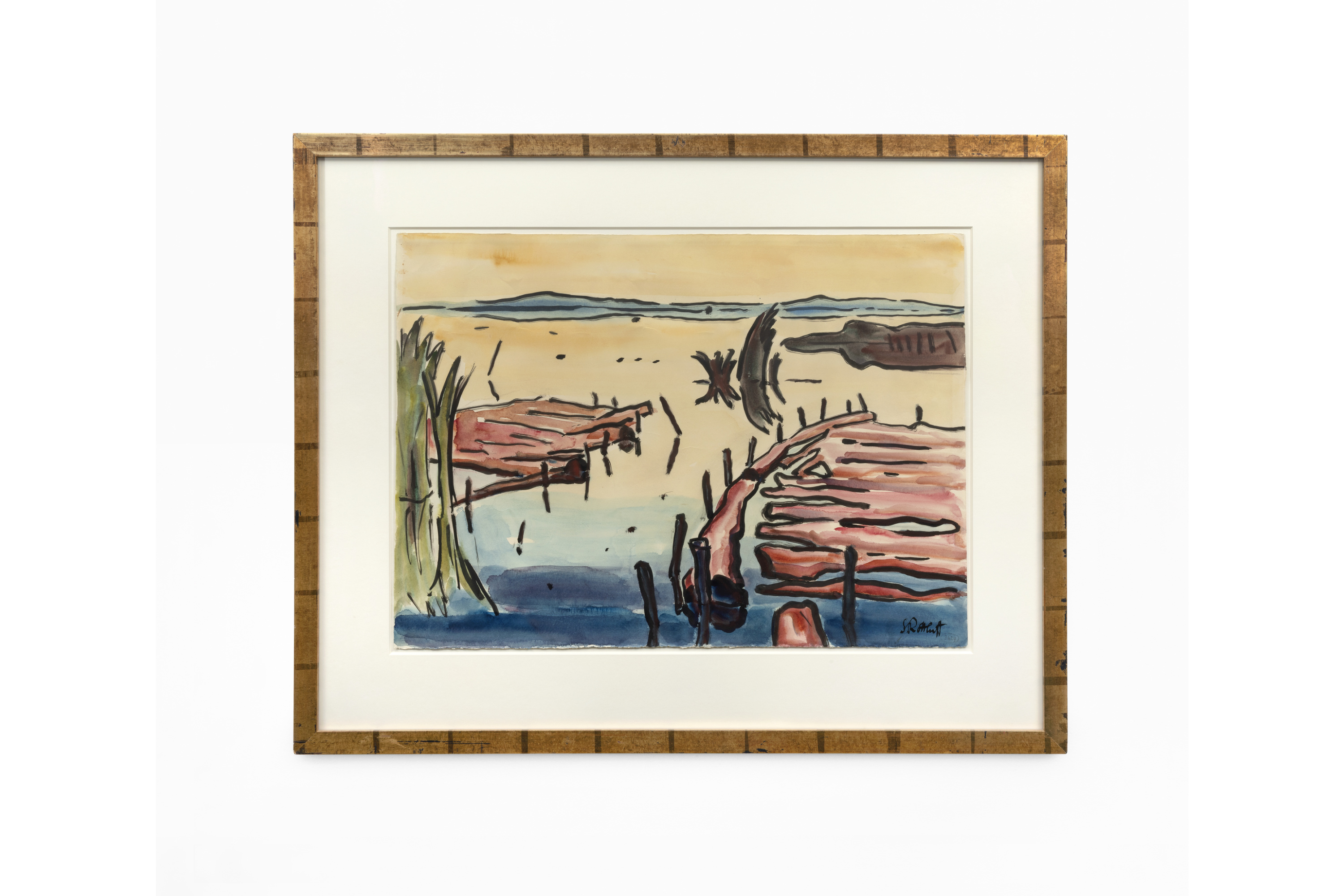 Karl Schmidt-Rottluff, Landschaft an der Kurischen Nehrung, um 1955 ©Wolfgang Günzel 