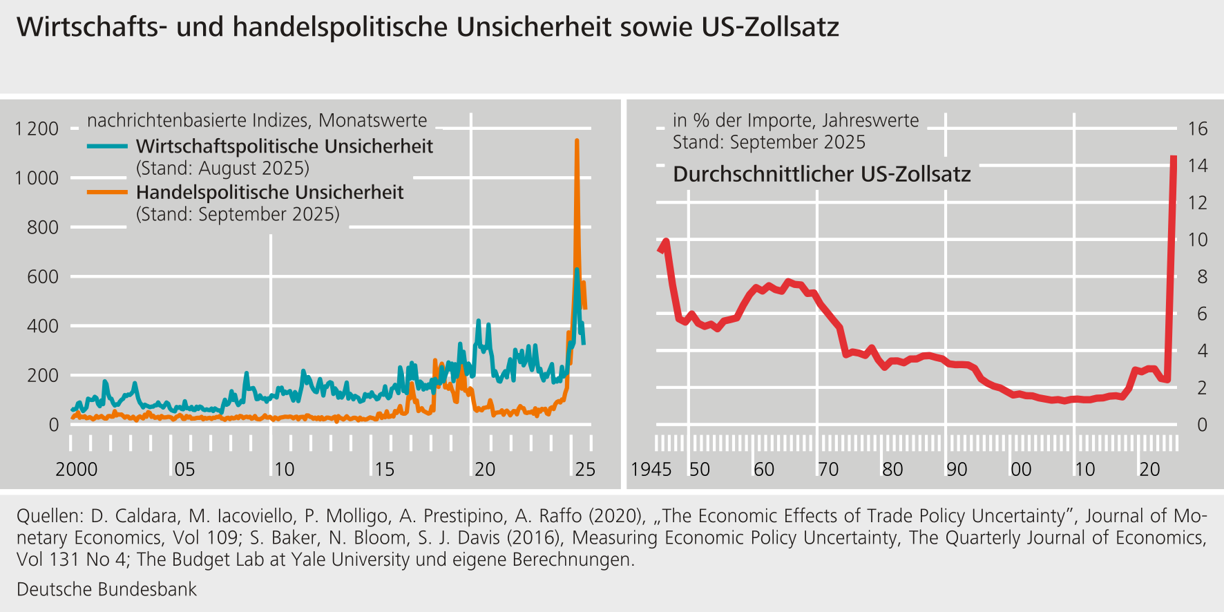 Wirtschaft- und handelspolitische Unsicherheit sowie US-Zollsatz