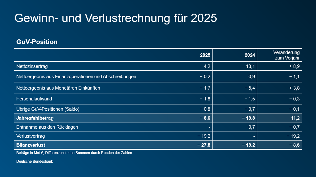 Gewinn- und Verlustrechnung für 2025